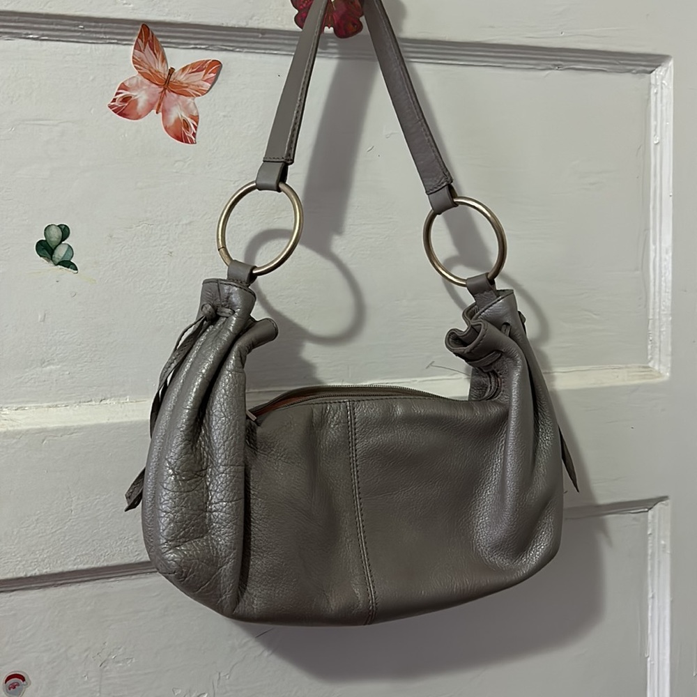 HOBO International ✨gray shoulder purse as is - Picture 2 of 14